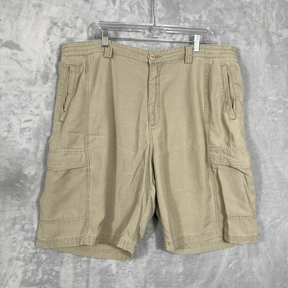 Tommy Bahama Cargo Shorts 40 Brown Casual Resort Vacation Outdoor Utility 10"